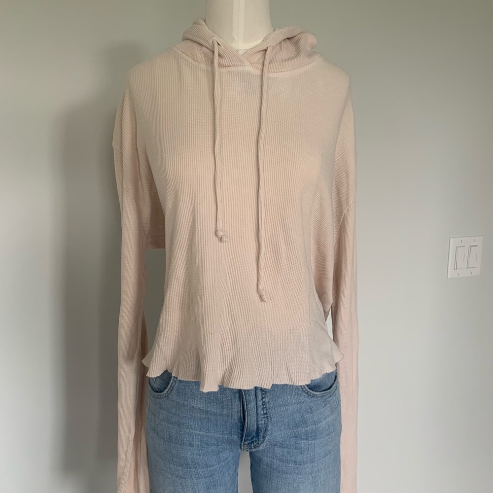 Waffle Knit Hoodie